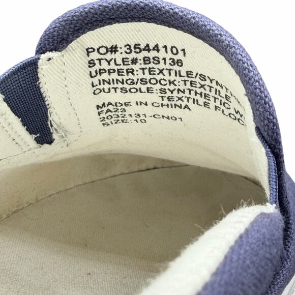 J.Crew Canvas Slip-On Sneakers Blue Men’s Size 10 Casual Low Top - Picture 13 of 14